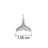 Whale Tail Sterling Silver Charm